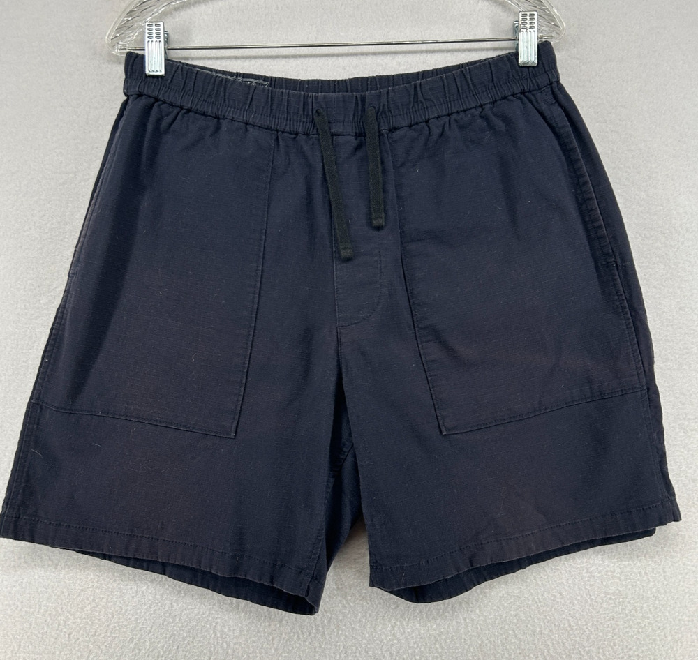 WALLACE & BARNES Shorts Mens M Ripstop Camp Utility Drawstring Walking Blue